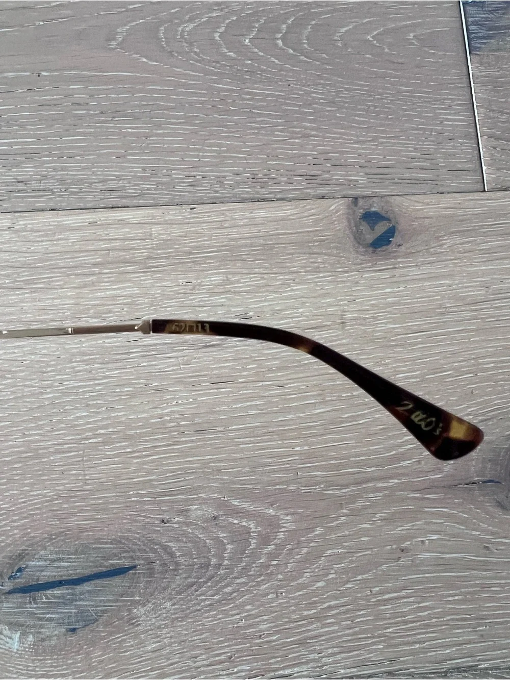 DEZI Gold Rimless Sunglasses with Brown Gradient Lenses